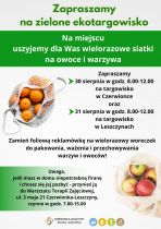Wielorazowe woreczki na warzywa i owoce na zielony